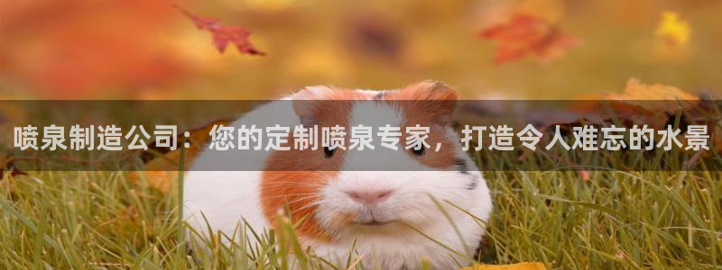 彩神vii手游下载：喷泉制造公司：您的定制喷泉专家，打造令人难忘的水景