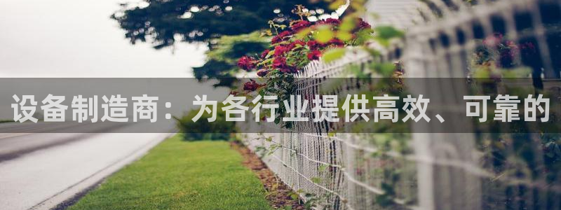 彩神vip官方网站：设备制造商：为各行业提供高效、可靠的