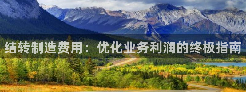 彩神V官网：结转制造费用：优化业务利润的终极指南