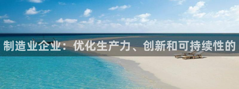 下载彩神乐发V：制造业企业：优化生产力、创新和可持续性的