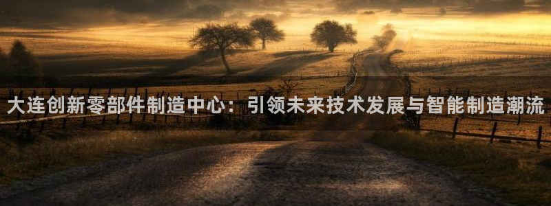 彩神购彩-购彩大厅入口老版：大连创新零部件制造中心：引领未来技术发展与智能制造潮流
