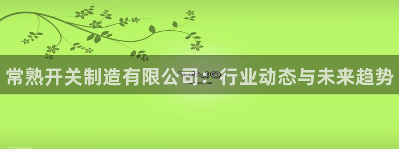 彩神8是正规平台吗知乎：常熟开关制造有限公司：行业动态与未来趋势